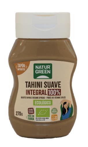 sales, condimentos y salsas TAHINI SUAVE INTEGRAL 100% ECO 270G
