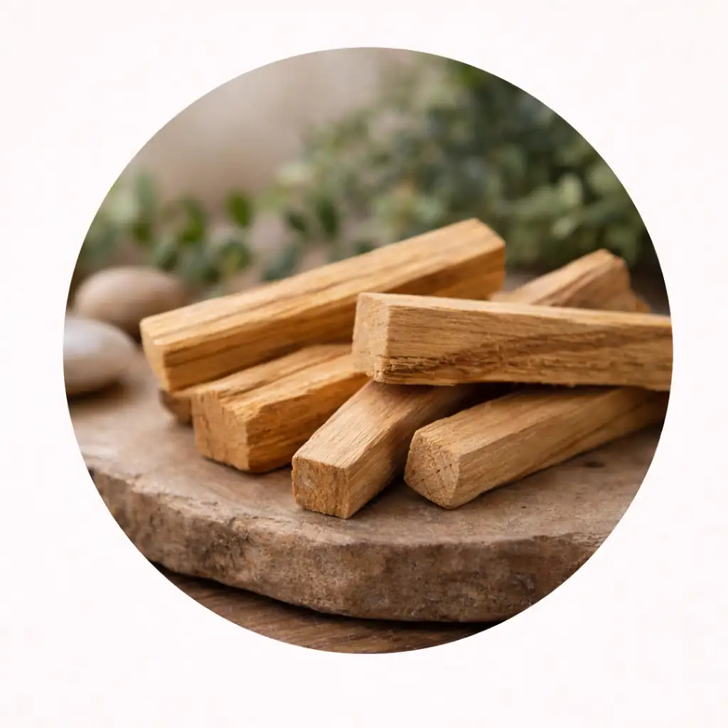 madera de palo santo natural para aromaterapia y limpieza energética