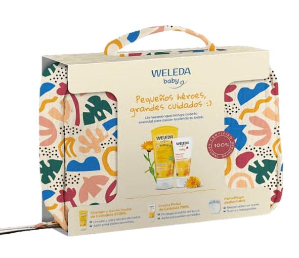higiene infantil NECESER BEBE CHAMPU GEL DUCHA CALENDULA 200ML + CREMAN PAÑAL 75ML + PAÑAL