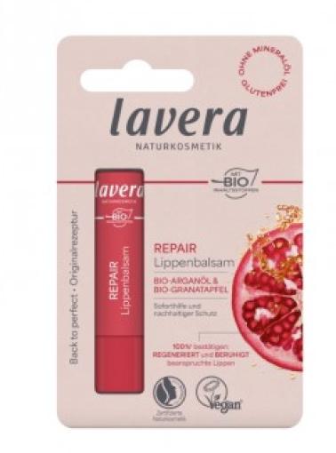 Bálsamo labial reparador Lavera con aceite de argán y granada bio 4,5 g