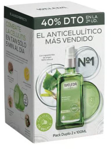Doble pack aceite de abedul Weleda 2 x 100 ml cuidado corporal