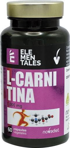L-Carnitina Novadiet 60 cápsulas vegetales metabolismo energético