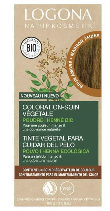 línea capilar TINTE VEGETAL AVELLANA (AMBAR) BIO